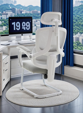 八九间U1Z弓形电脑椅人体工学办公椅子家用可躺舒适久坐电竞座椅