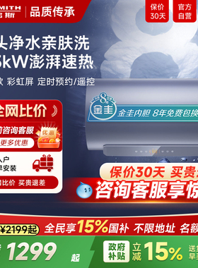 AO史密斯佳尼特金圭内胆电热水器免清洗速热60升80升JC2官方旗舰