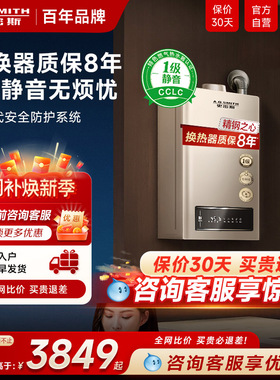AO史密斯家用天然气燃气热水器16L升TEW静音款恒温安全耐用官方