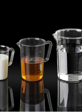 烘焙量杯 家用PC透明带刻度计量杯 500ml 1L 2L