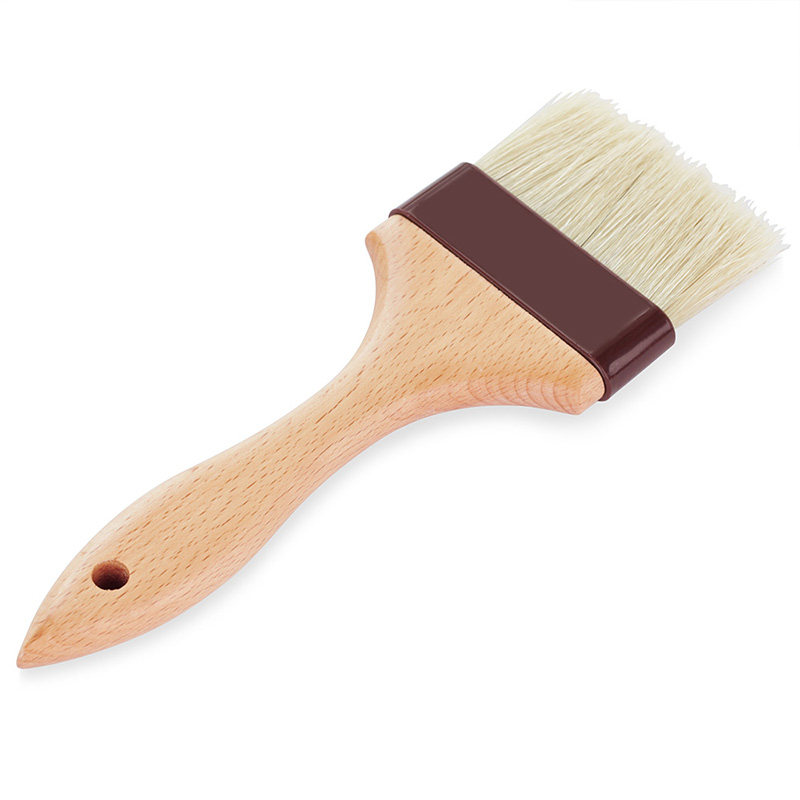 厨房烙饼油刷子烘焙小毛刷煎饼家用猪鬃毛烧烤油刷清洁刷榉木手柄,厨房/烹饪用具,烧烤刷,淘宝优惠券,粉丝福利购,淘宝优惠卷