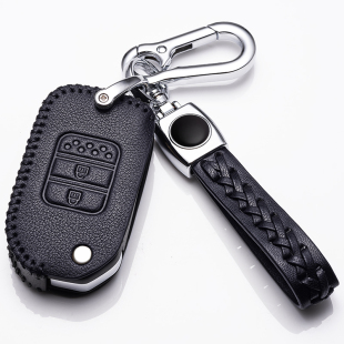 适用2022款 本田缤智钥匙套高档真皮广本折叠钥匙包专用汽车锁匙扣