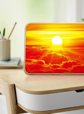 旭日东升摆台装饰画日出太阳乔迁新家送礼暖居画客厅卧室床头摆件