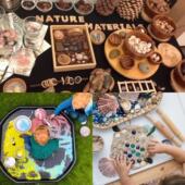 瑞吉欧EYFS开放性材料loose parts幼儿园自然科学区活动感官材料