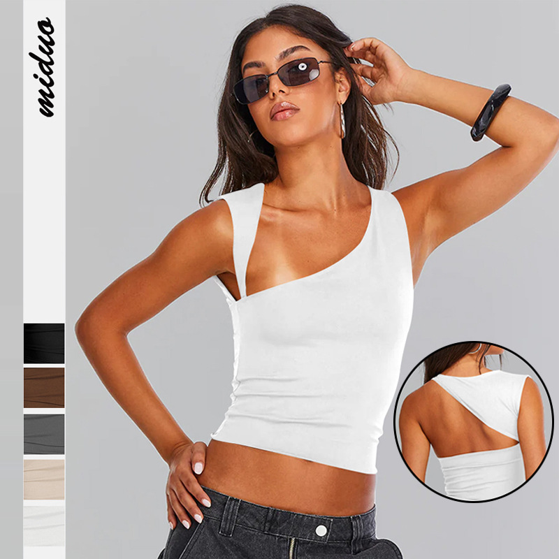 Women's Fashion INS Pullover Vest Sexy Hollow Top Base Shirt