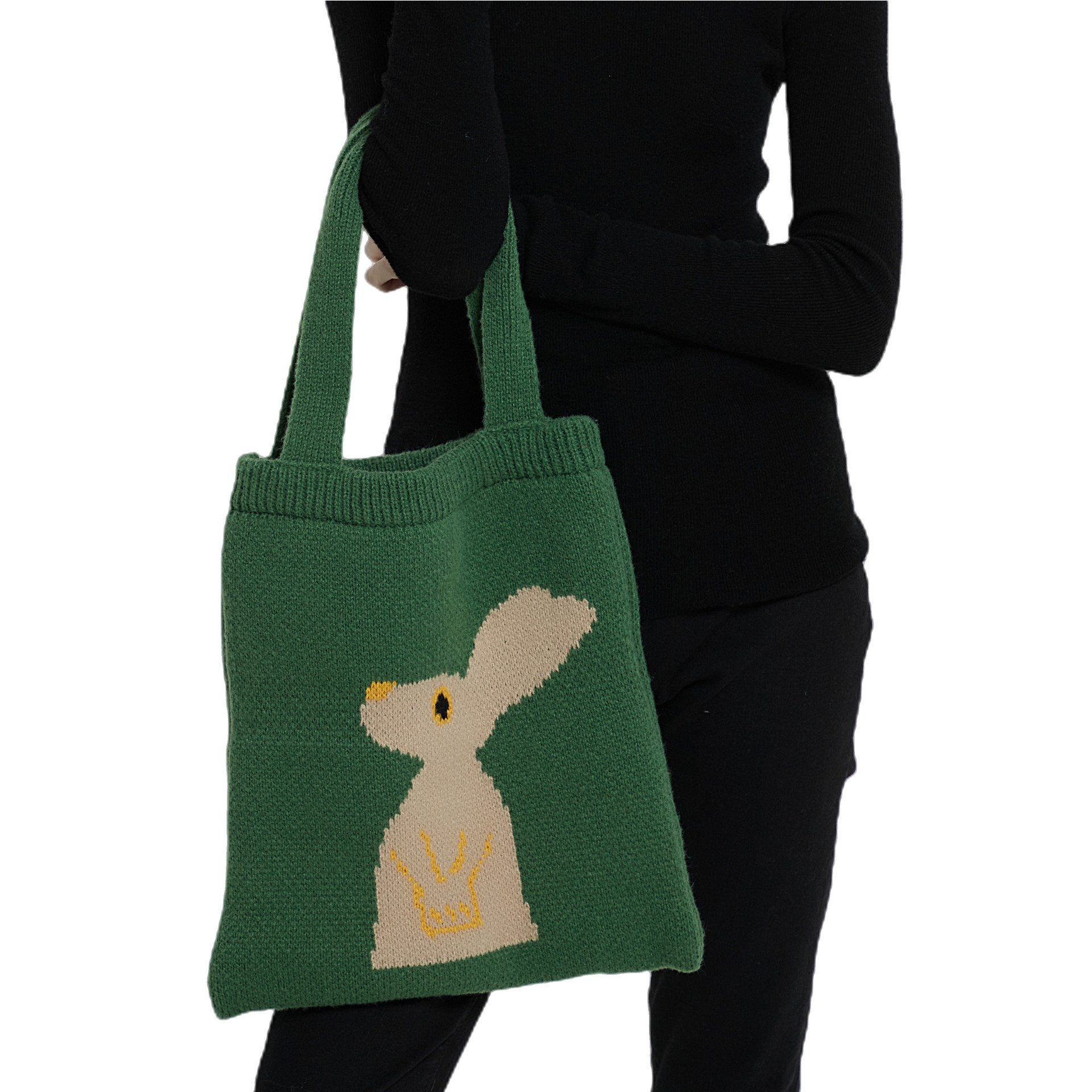 2025新款女式针织手提包