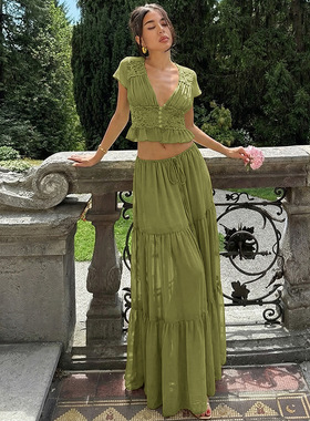 2026 New Fashion Women's Casual Sexy Lace Cardigan T-shirt