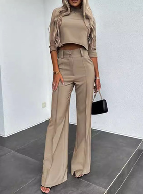 2025 Fashion Casual Suit Women's Two-piece Casual Clothing