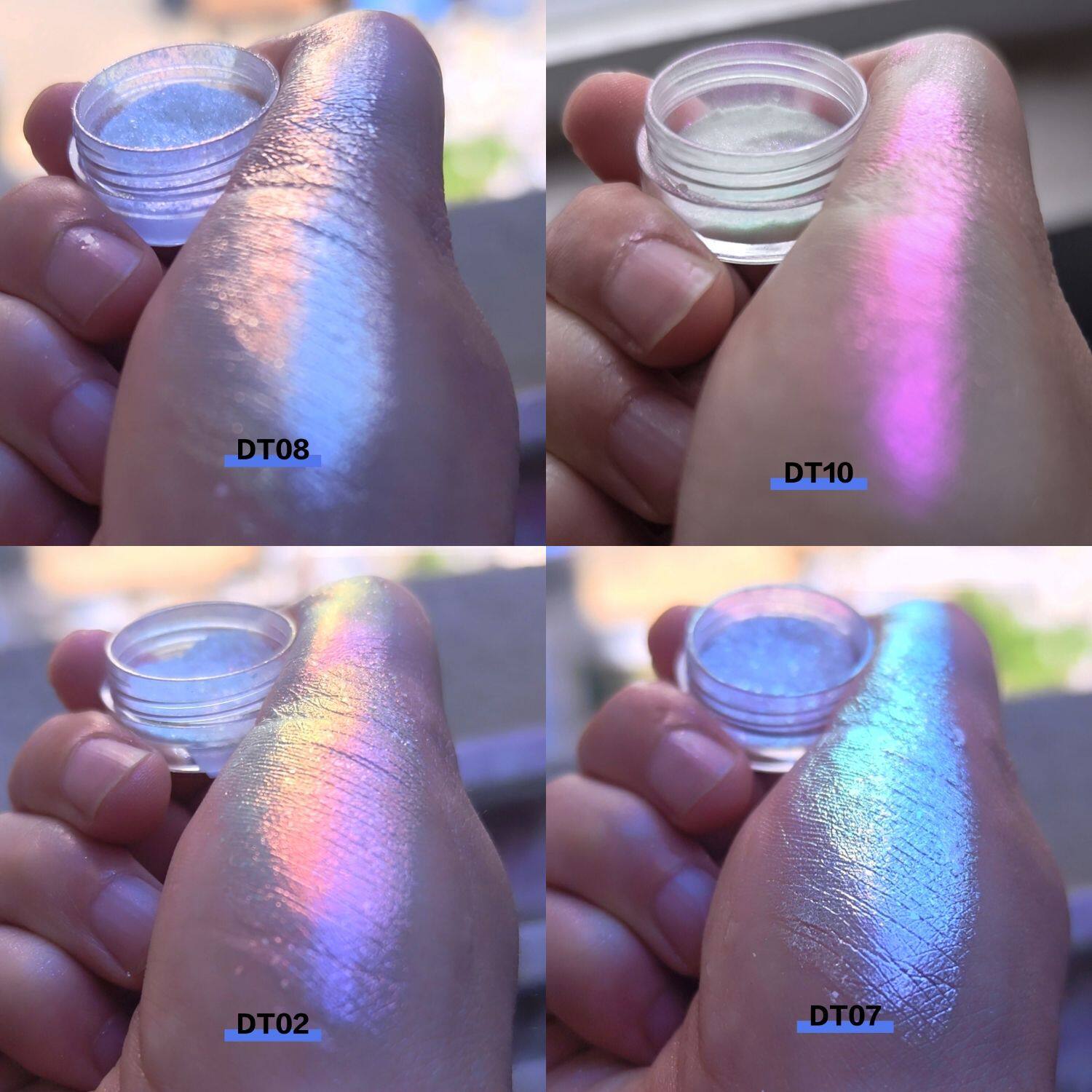 新品幻彩偏光变色龙粉OPAL Multichrome 高光变色龙珠光闪粉0.2g