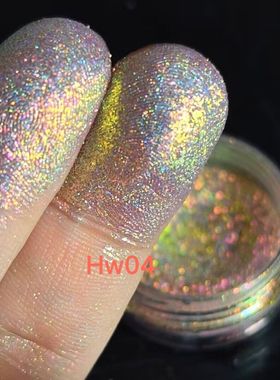 rainbow multichrome pigment 高光幻彩彩虹镭射糖果变色龙偏光粉