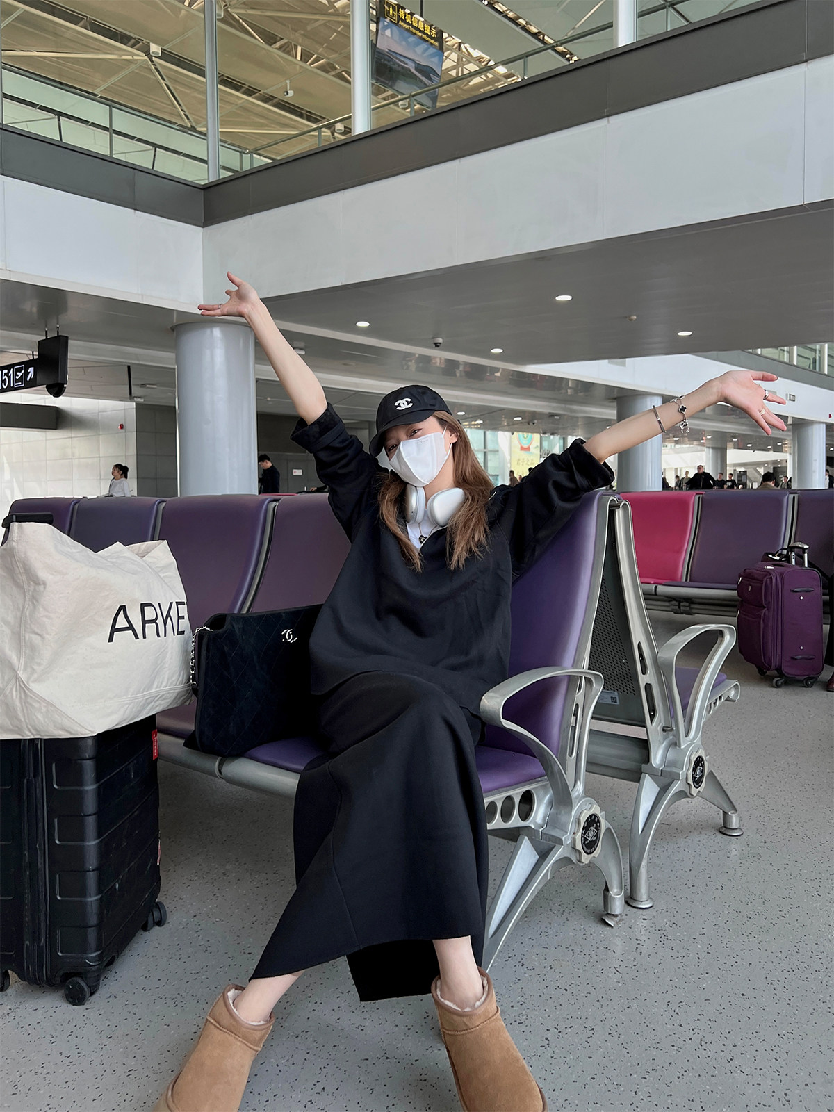 SHARLENE加绒厚实保暖卫衣套装