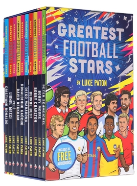 预售 英文原版 伟大的足球明星 10 本书收藏盒装 Greatest Football Stars 10 Book Boxset