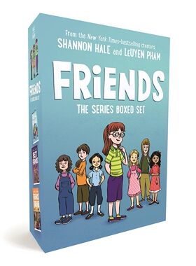 预售 英文原版 朋友系列三册套装 图像小说 纽伯瑞奖作家 章节桥梁漫画书 LeUyen Pham  Real Friends, Best Friends, Friends