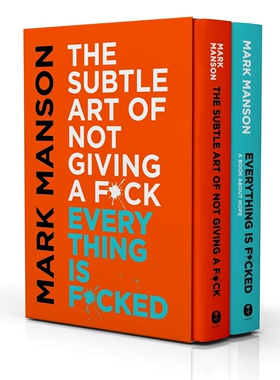 预售 英文原版 重塑幸福 如何活成你想要的模样  套装  马克曼森 The Subtle Art of Not Giving a F*ck / Everything Is F*cked