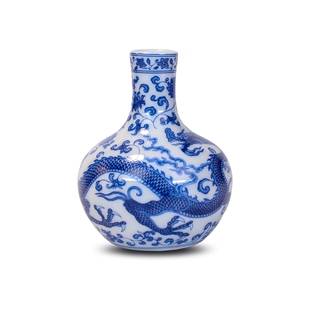 预售【外图台版】迷你瓷器-故宫龙纹天球瓶 / 故宫文创