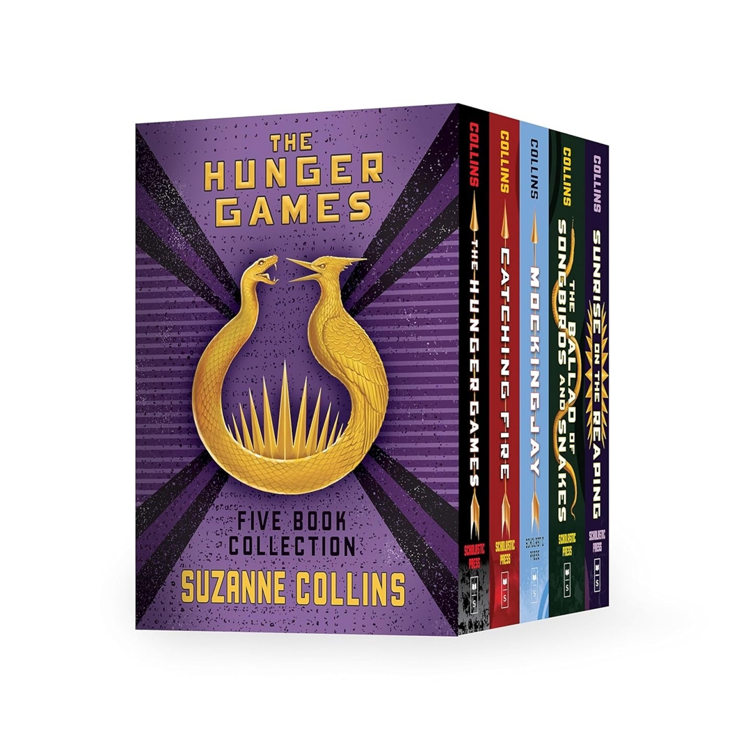 饥饿游戏5册精装盒装英文