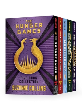 预售 英文原版 Hunger Games 5-Book Hardcover Box Set (The Hunger Games, Catching Fire, Mockingjay, The Ballad