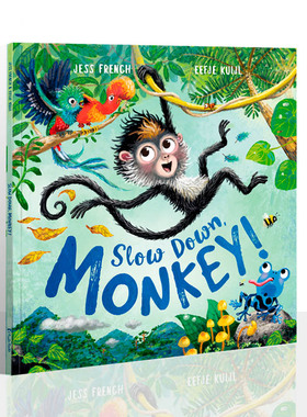 现货 英文童书 慢慢来，小猴子（1册） Slow Down, Monkey  [GSTS]