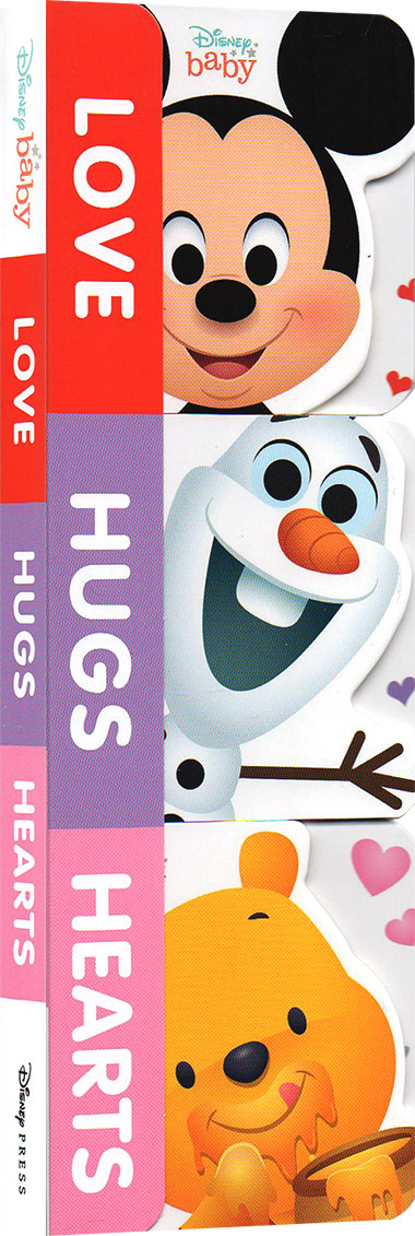 预售【外图原版】迪士尼 英文原版 disney baby love, hugs, hearts 3