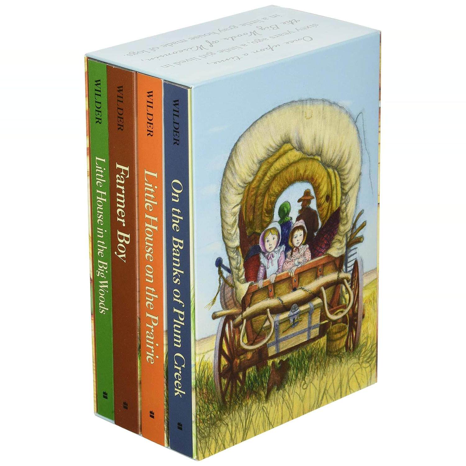 现货 英文原版 小木屋 4 本套装 Little House 4-Book Box Set 纽伯瑞奖 儿童文学桥梁章节书平装/ Laura Ingalls Wilder