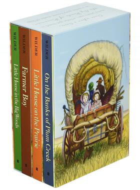 现货 英文原版 小木屋 4 本套装 Little House 4-Book Box Set  纽伯瑞奖 儿童文学桥梁章节书平装/ Laura Ingalls Wilder