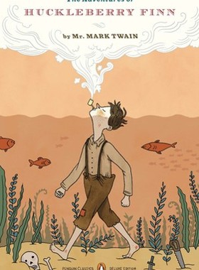 预售 英文原版 ADVS OF HUCKLEBERRY FINN (DLX) 哈克贝利费恩历险记 企鹅毛边书经典
