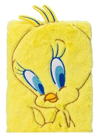 现货 英文原版 Looney Tunes: Tweety Bird Plush Journal 推特鸟毛绒笔记本