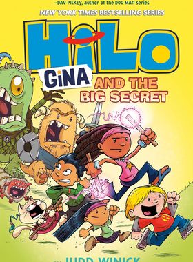 现货 英文原版 Hilo Book 8: Gina and the Big Secret 希洛第8本：吉娜与大秘密（平面小说）