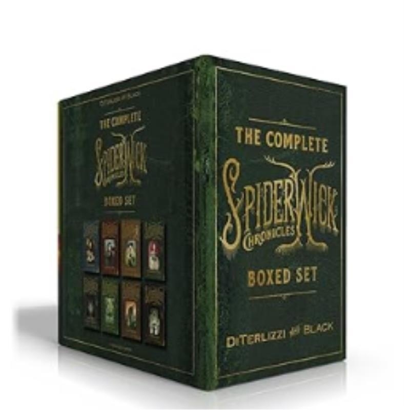 预售 英文原版 奇幻精灵事件簿8本盒装 精装 The Complete Spiderwick Chronicles B