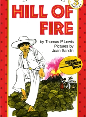 英文原版绘本 汪琣珽第四阶段书单 Hill of Fire火之山 4-8岁I Can Read，Level 3幼儿英语故事书