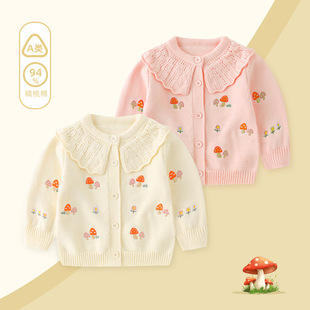 儿童毛衣秋冬装2026新款女童外套宝宝毛线衣男童针织开衫秋季童装