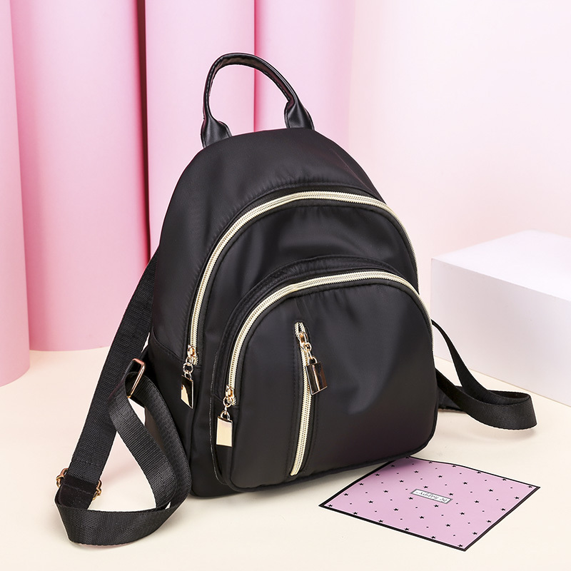 牛津布双肩包女2018新款韩版百搭迷你小背包