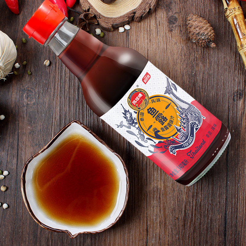 凤球唛鱼露340ml 鱼露调味汁鱼酱油海鲜调料泡菜蒸鱼炒菜调味料