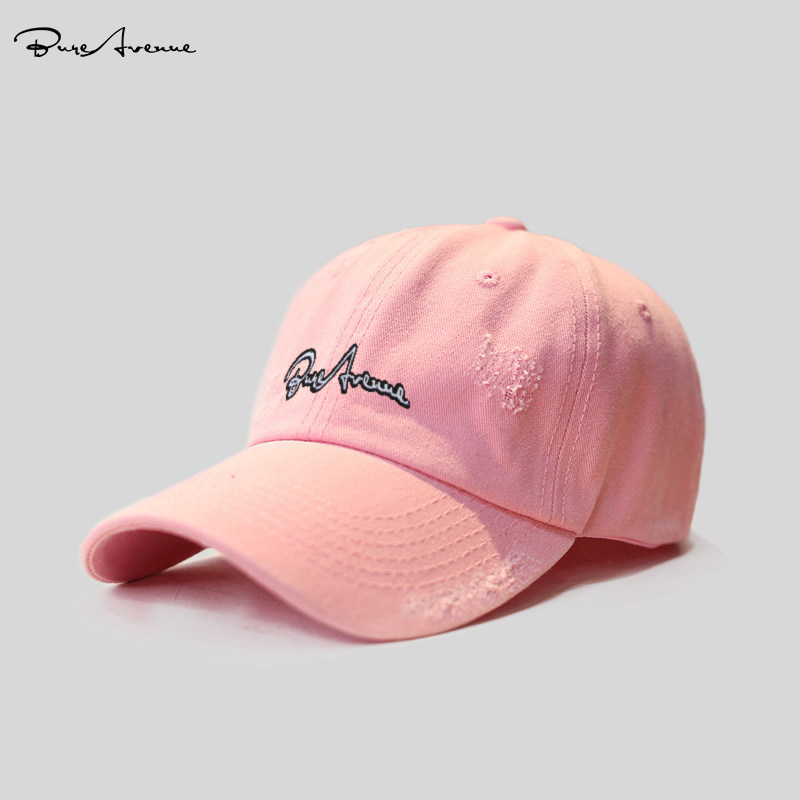 TRENDY BRAND BURE AVENUE DUCK TONGUE HAT INTERNET CELEBRITY SUNSCREEN 2024 SUMMER SUNSHADE DISTRESSED RIPPED BASEBALL CAP INS