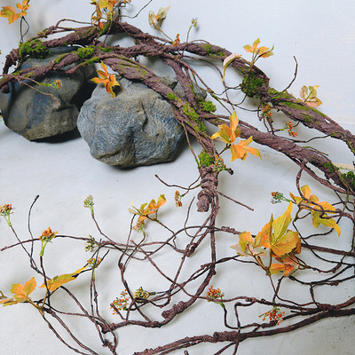 手工仿真枫叶枯藤橱窗婚庆摆件