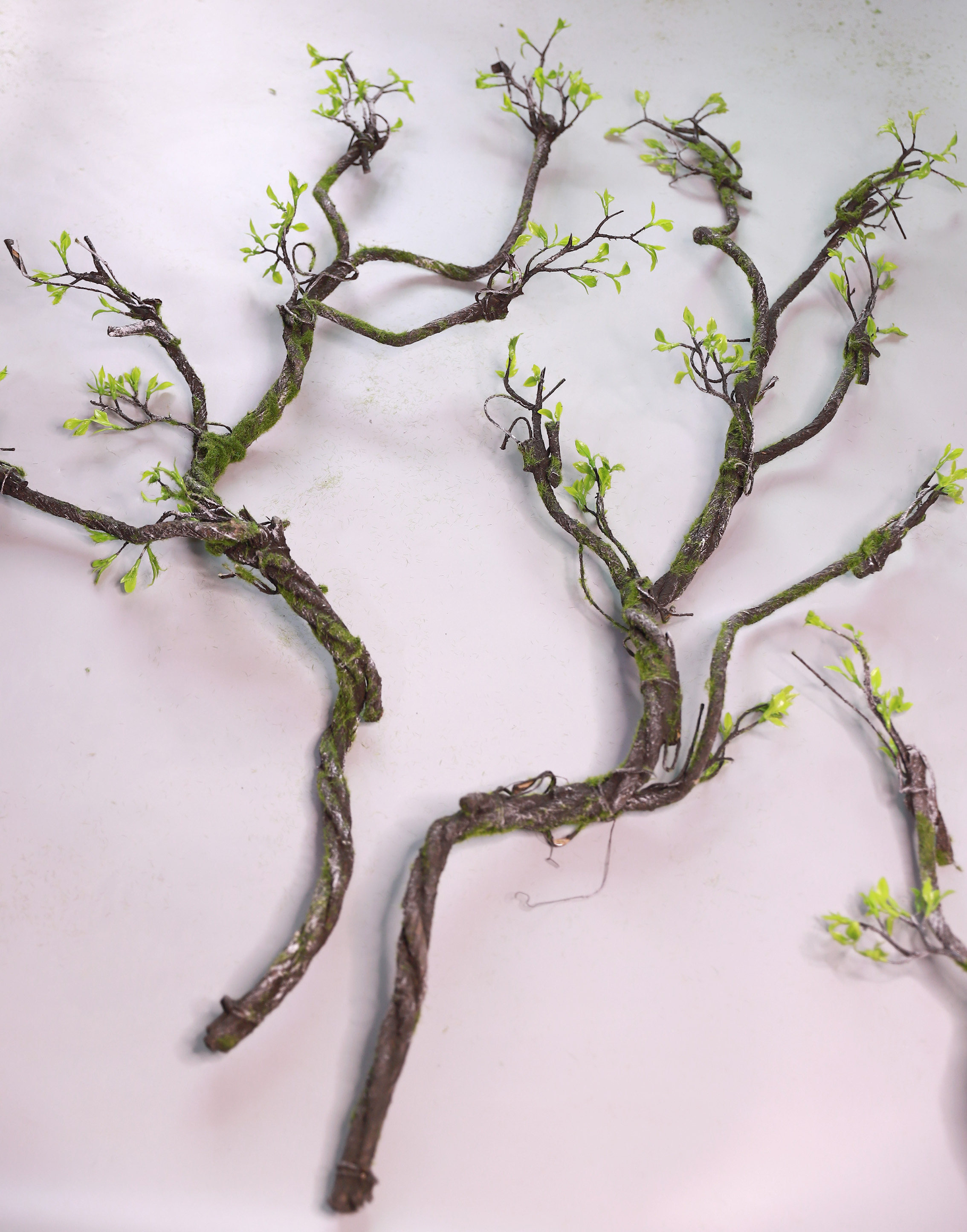 仿真森系苔藓树藤枯藤造景装饰摆放假藤条青苔藤垂挂陈列树枝花艺