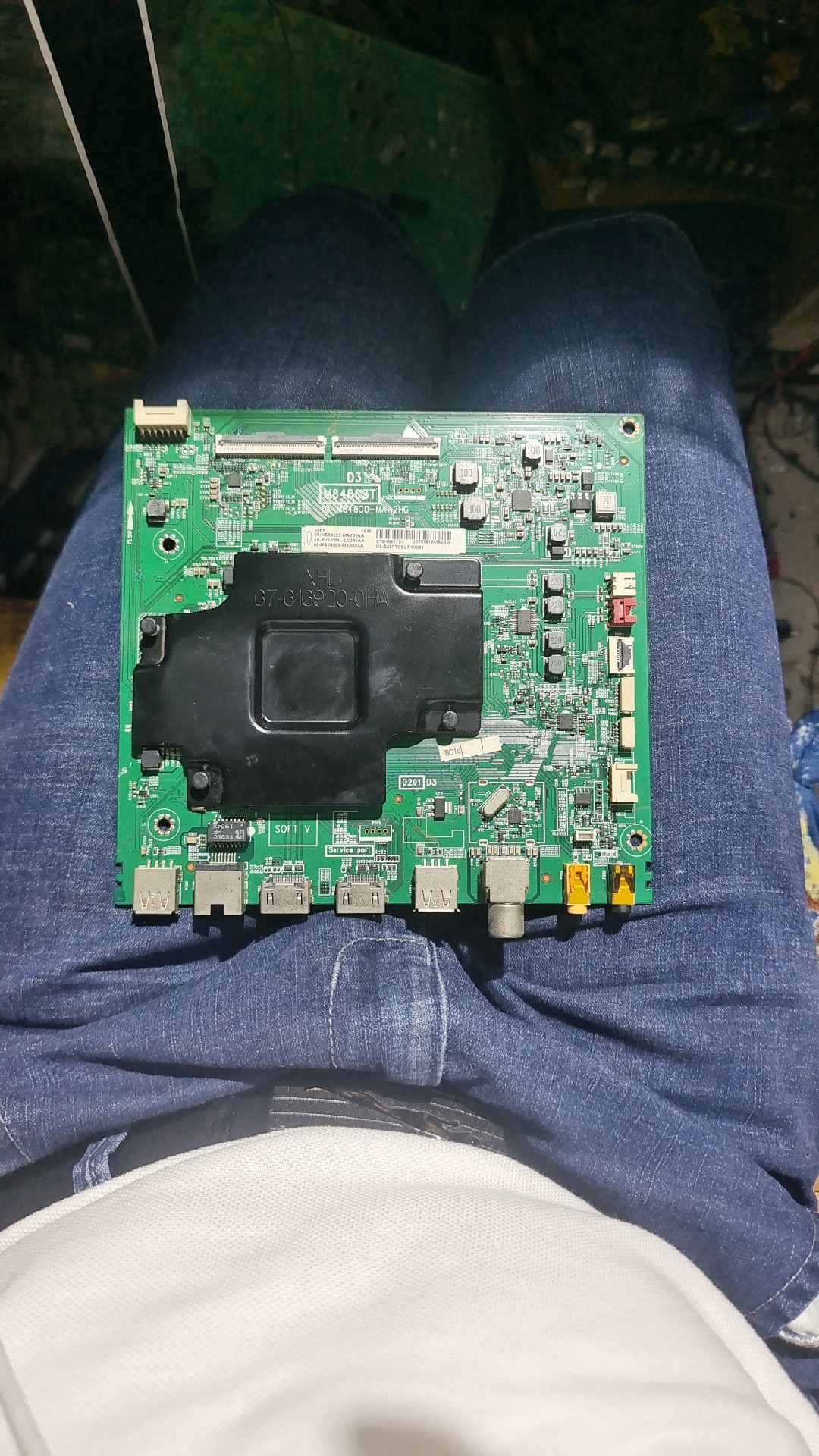 TCL 50P8主板维修 M848C3T 40-M848CD-MAA2HG