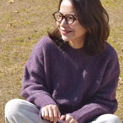 Vitatha番塔塔 软乎乎秋冬圆领针织羊驼毛毛衣秋冬