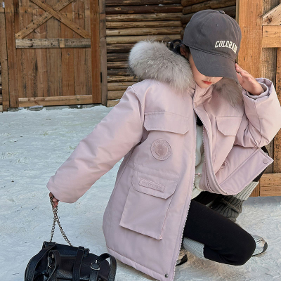 女童冬季加绒夹棉外套