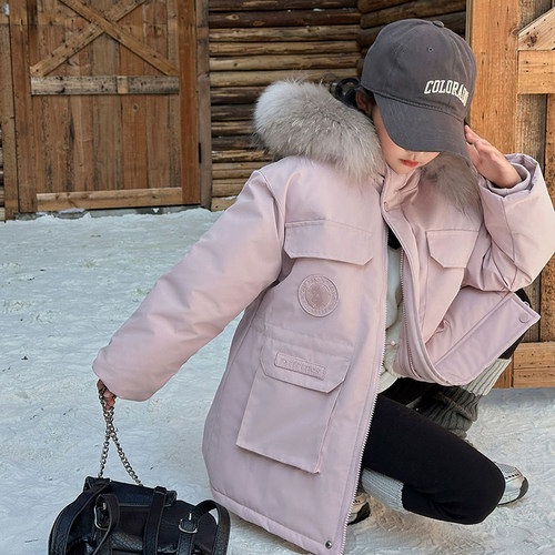 女童冬季加绒夹棉外套