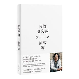 正版新书 我的真文字 艺术家徐冰，为当代艺术祛魅，真诚展示个人成长与艺术探索之旅 广西师范大学出版社L