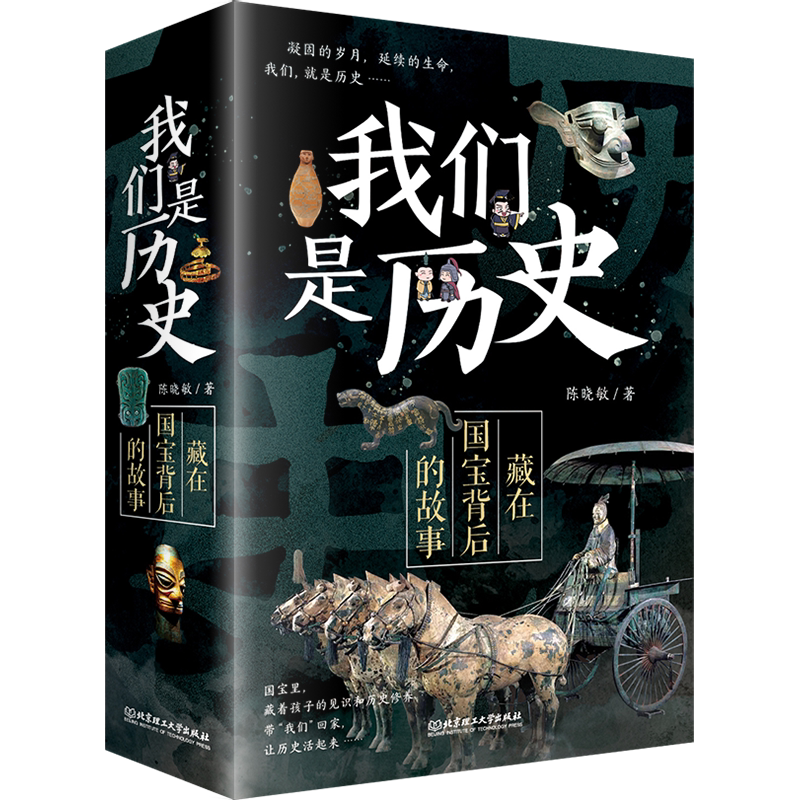 我们是历史藏在国宝背后的故事共4册儿童历史百科中国宝文物科普大全 绘本故事小学生6-9-12岁历史漫画书少儿读物百科书D