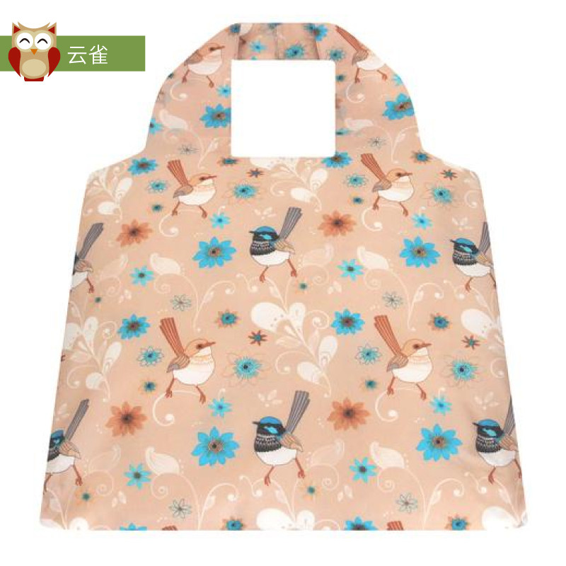 大容量防水购物袋折叠环保袋春卷包单肩手提收纳袋便携简约旅行袋