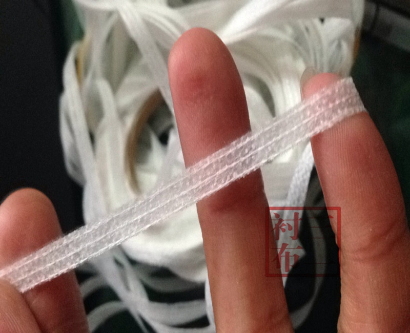 3分线朴条无纺嵌条衬袖口防伸牵