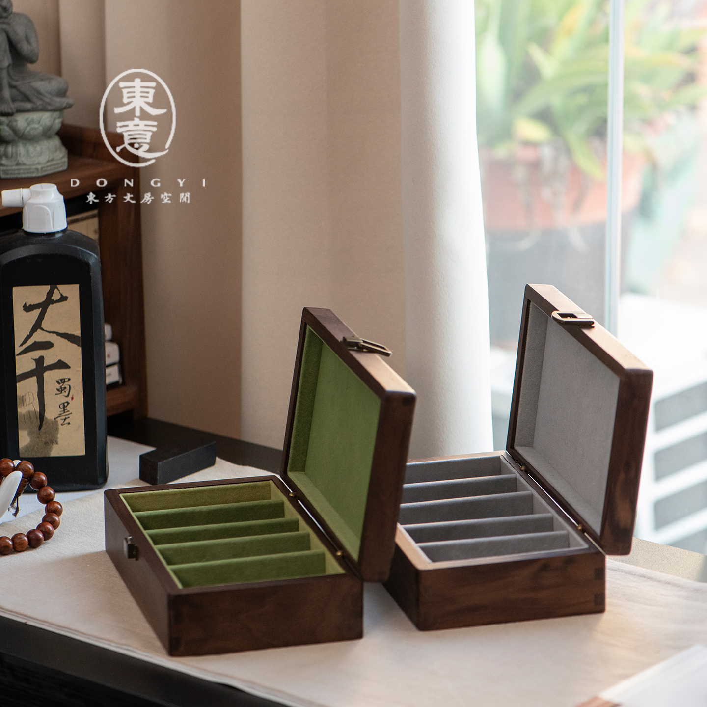 印章收纳盒多格个人书法刻木盒