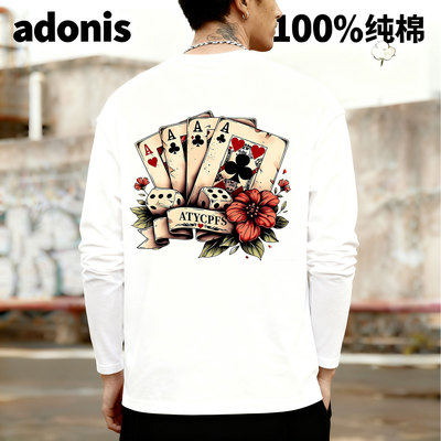 Adonis100%纯棉重磅短袖T恤