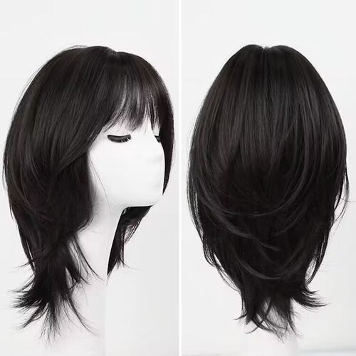 狼尾锁骨发假发女假发减龄cos