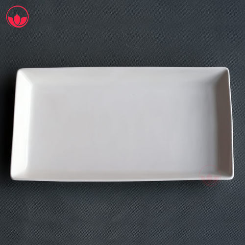 唐山骨瓷纯白异形盘子特价