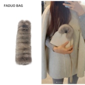 法朵包包水貂毛手柄套单买适用于mini bolide BK菜篮子伊芙琳适用