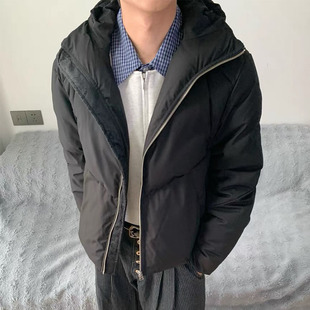 260g DONGXU 70白鸭绒 暗纹雕花 填充防水面料连帽羽绒服 自主